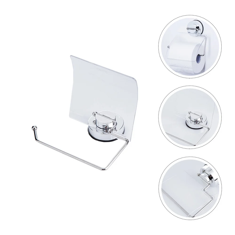 

1Pc Waterproof Tissue Holder Suction Cup Style Rack Stainless Rack