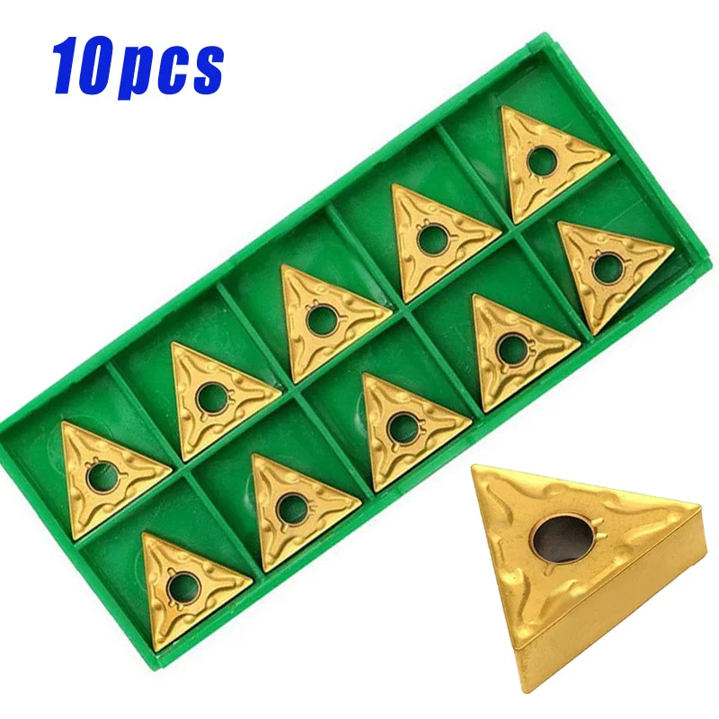 

TNMG160404 Gold Carbide Inserts Lathe Turning Boring Metalwork Tools Supplies