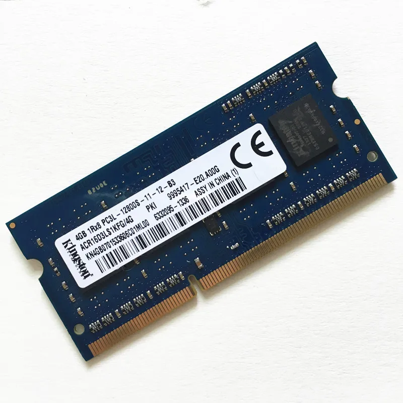 Б/у Kingston ddr3 4 Гб 1600 МГц оперативная память 1 35 V 1Rx8 PC3L 12800S 11 DDR3 памяти