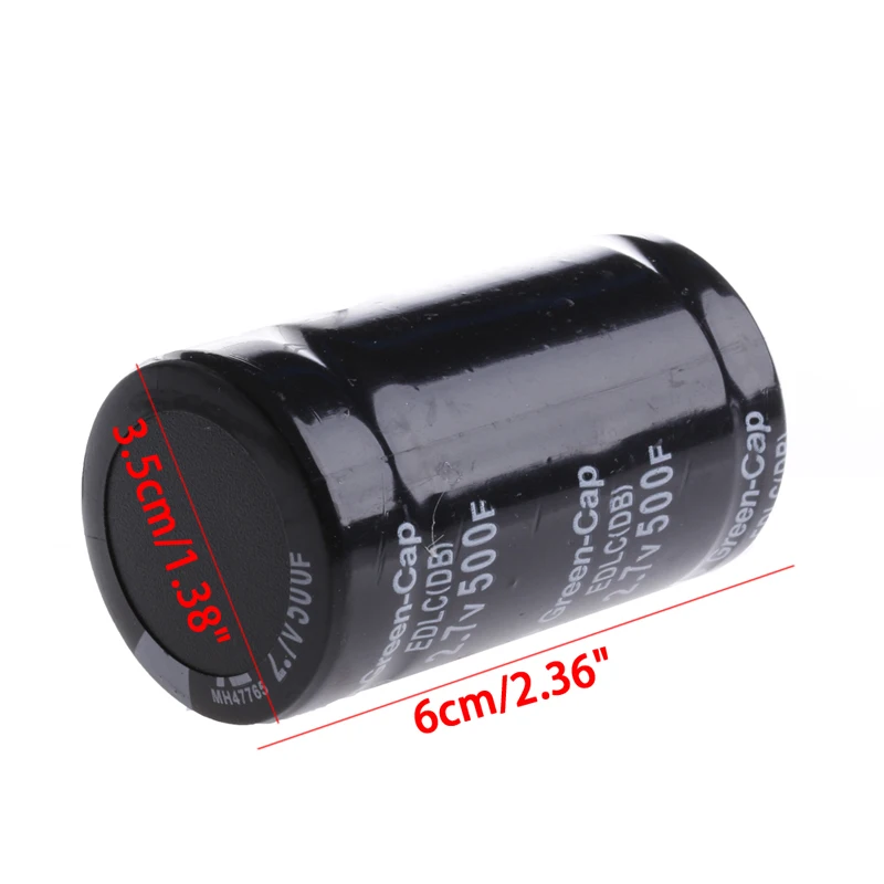 

1PC Farad Capacitor 2.7V 500F 35*60MM Super Capacitor W3JB