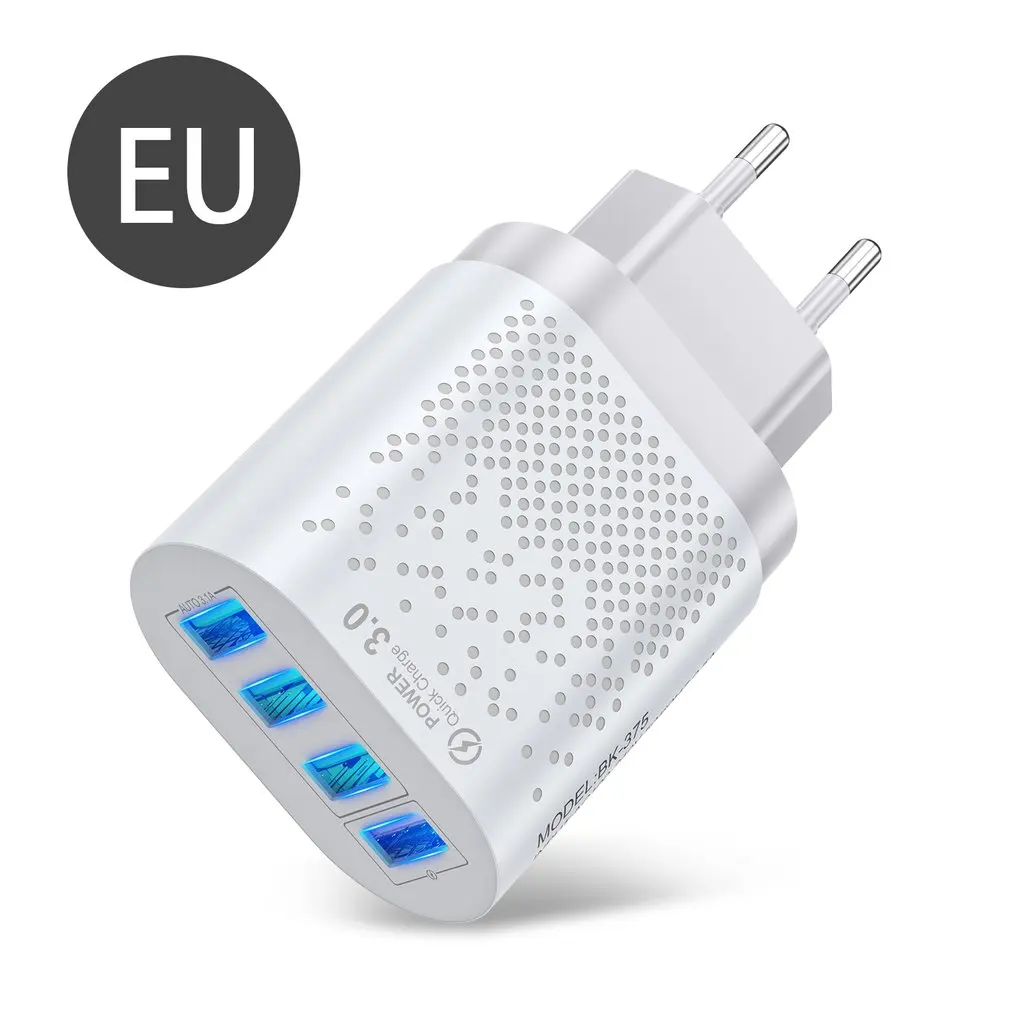 

EU/US Plug Charger 48W PD Quick Charge 3.0 For iPhone12 11 3A Fast Charger 18W For Mobile Phone Charger