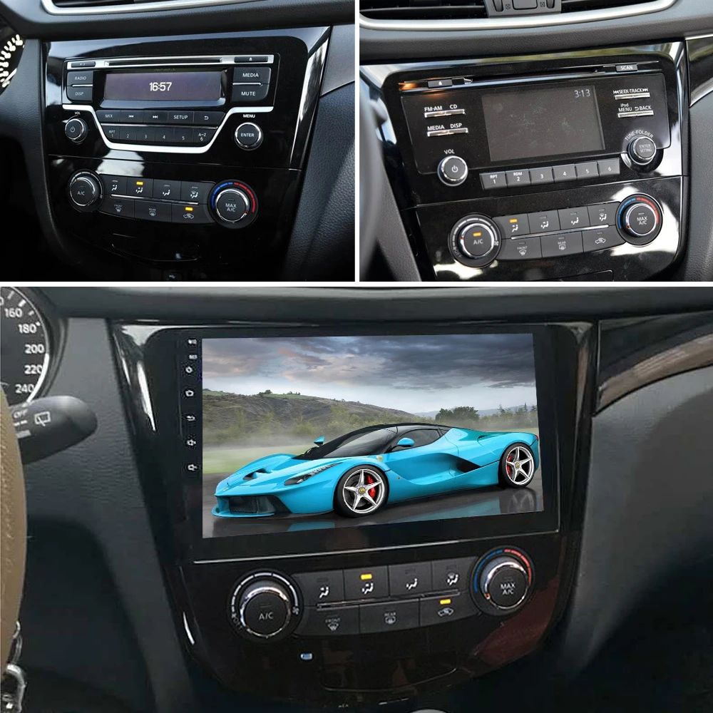 SINOSMART автомобильный навигационный gps плеер для Nissan X trail/Qashqai/Rogue/Dualis 2013 2021