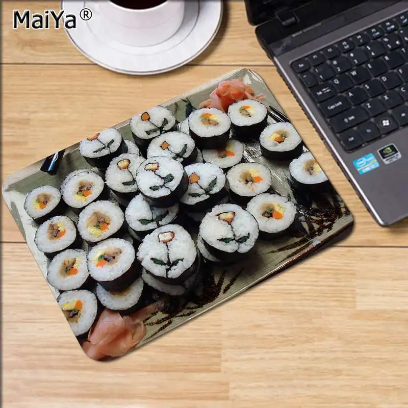 MaiYa суши Япония Yummy еда высокоскоростной новый коврик для мыши резиновый ПК