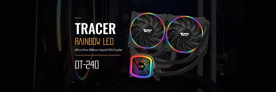 Darkflash Aigo кулер для процессора светодиодный вентилятор 125 мм AMD Intel бесшумный 3Pin PC воздушный кулер для охлаждения процессора LGA/115X/775/AM3/AM4 радиатор
