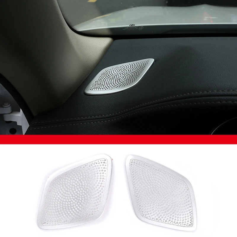 Aluminum Alloy Car Interior Dashboard Side Air Conditioning Outlet Vents Decorative Mesh Cover For BMW 7 Series G11 G12 2016-20