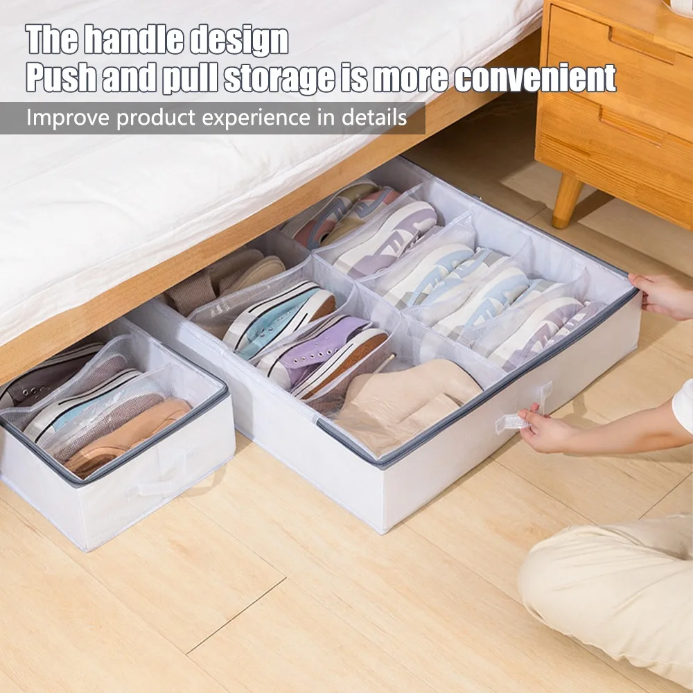 Прозрачная коробка для обуви ящик-органайзер хранения складная домашние коробки