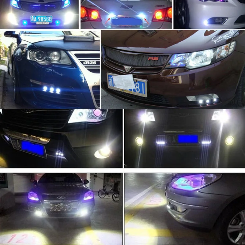 

AEING 1*12V 24V 18mm Car Styling Waterproof Eagle Eye LED Daytime Running Light DRL Backup Reverse license plate Parking Lamp