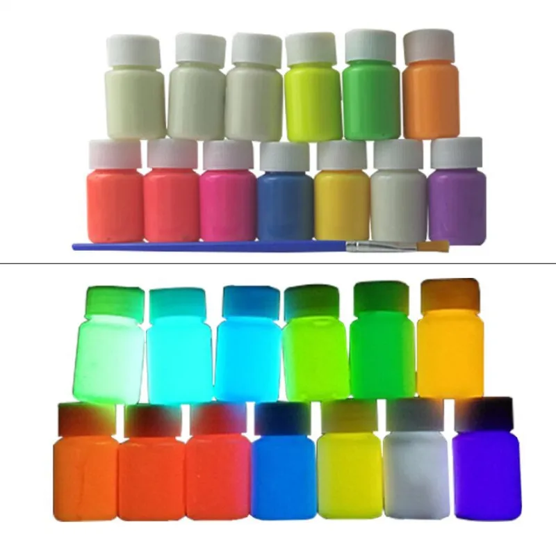 Светильник ящаяся зеленая флуоресцентная краска сделай сам праздничный