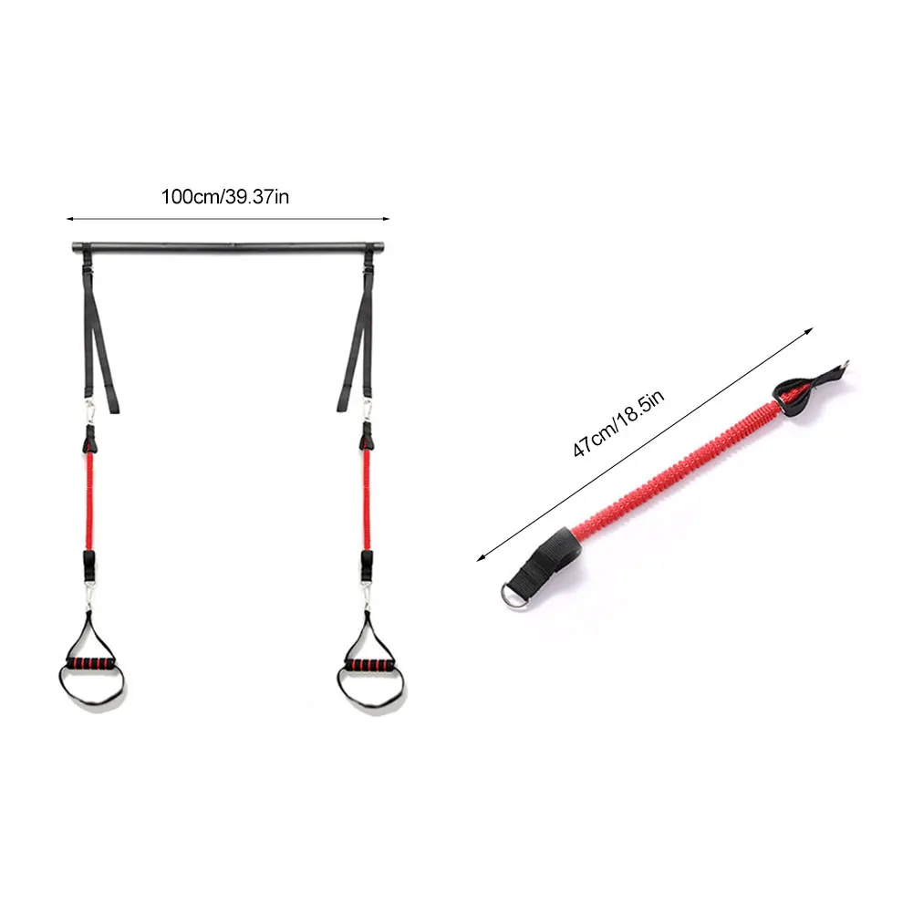 

Resistance Band Pilates Stick Gym Exercise Muscle Power Tension Bar Pilates Bar Home Work Out Fitness Equipment