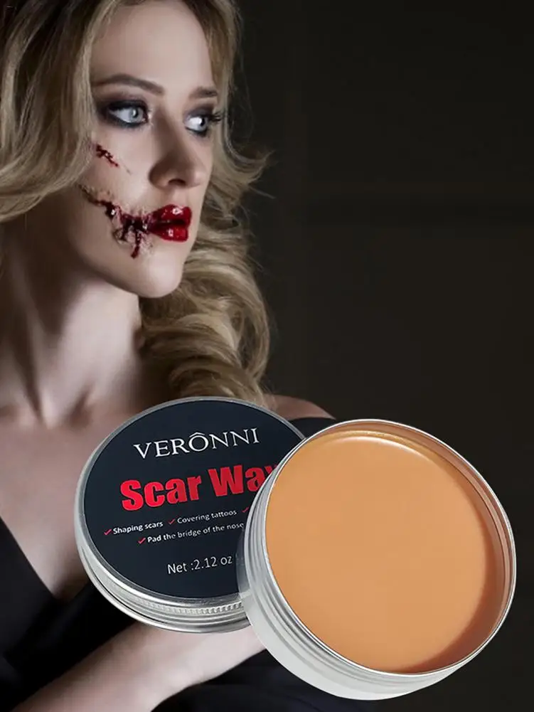 3 Models Skin Wax Make-up Pad Nose Bridge Scar Cover Injury Effect Halloween Party Stage Fake Wound Special Makeup Film | Красота и