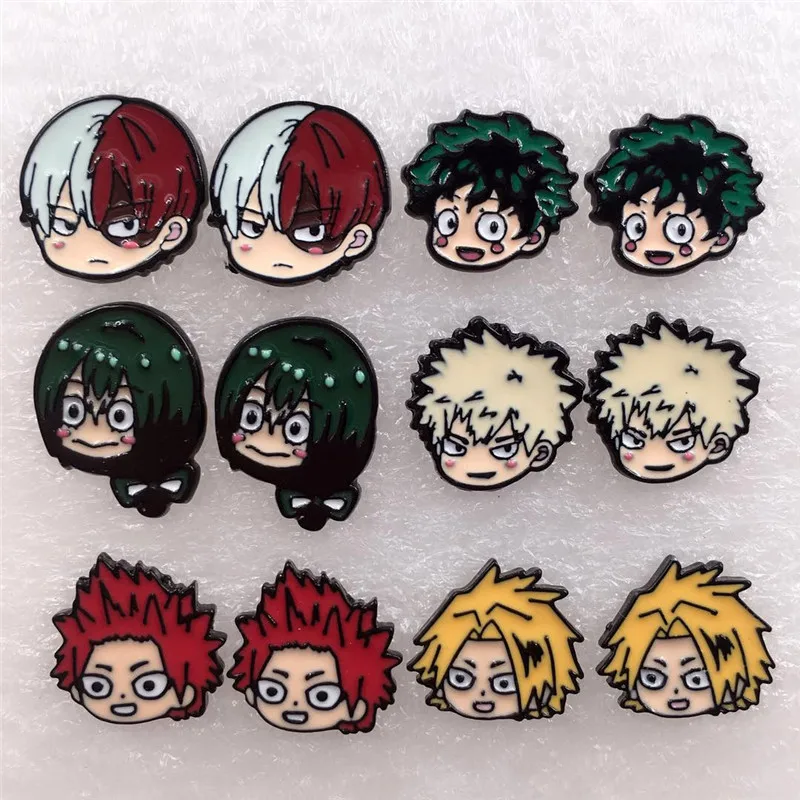 Мой герой серьги Косплей металла шпильки ювелирные аксессуары ‒ серёжки серьга|