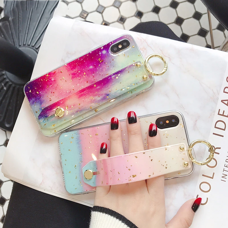 Роскошный модный мраморный Золотой фольгированный чехол для телефона iphone XS MAX