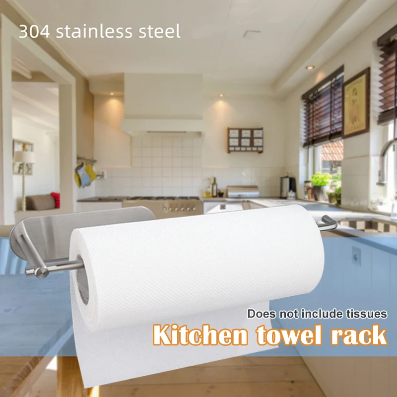 

Перфорация Кухня Бумага Полотенца держатель Нержавеющая сталь Кухня Бумага стеллаж для выставки товаров для дома и сада XKW
