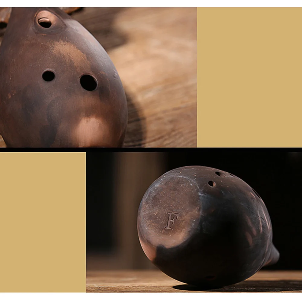 

1PC Professional Chinese Flute 10 Holes Xun Instrument Ceramic Ocarina Ancient Instrument for Beginners Artists Performers