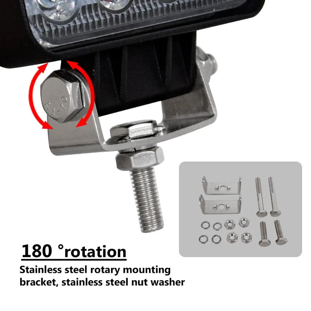 8 шт. багажник на крышу автомобиля SUV 48 Вт 4-дюйсветильник Светодиодный прожектор