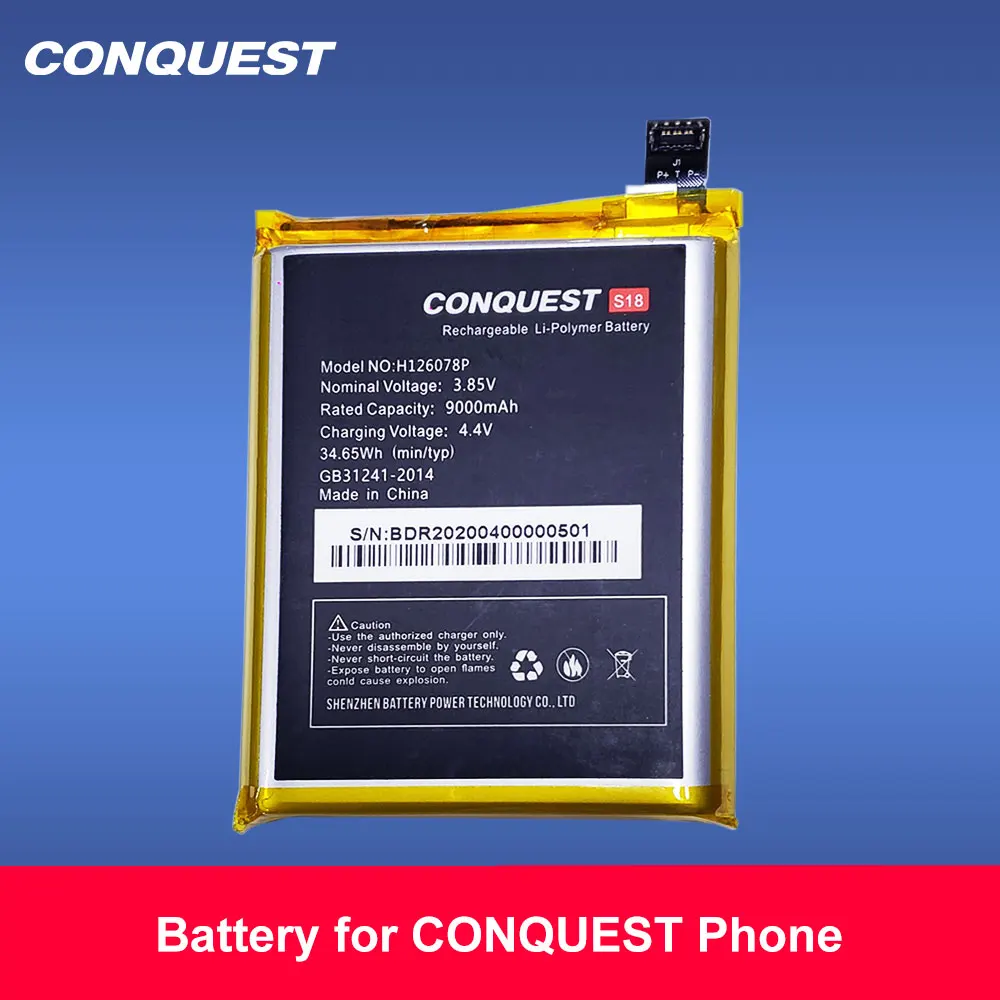 CONQUEST Оригинальная Аккумуляторная батарея для Conquest S6/S8/S11/S12Pro/F2 сменные