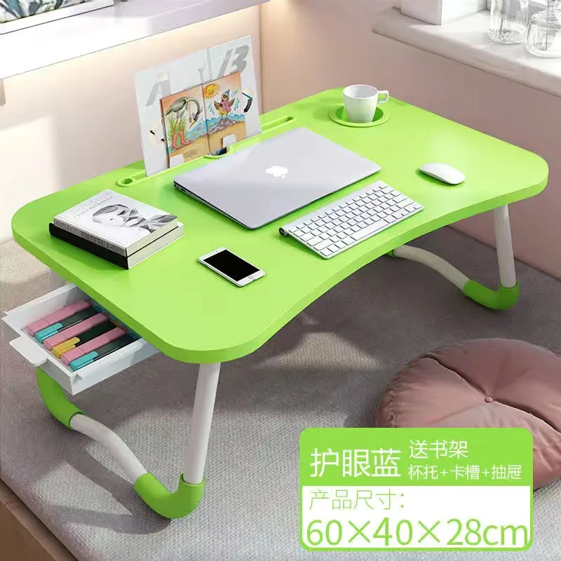 Складной Настольный держатель, подставка для ноутбука, учебный стол, деревянный складной компьютерный стол для кровати, дивана, чайного сто...