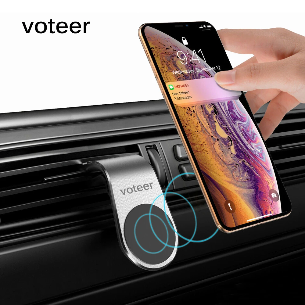 Магнитный автомобильный держатель для телефона Voteer L образной формы с креплением
