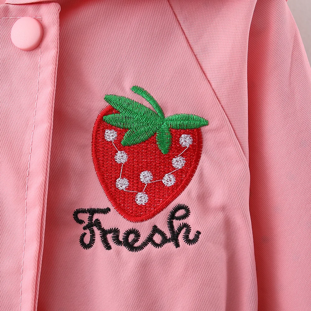 

Autumn Baby Girls Coats Jackets Casual Fashion Children's Windbreaker for a Girls Cotton Hooded Trench Outerwear Kids Clothing