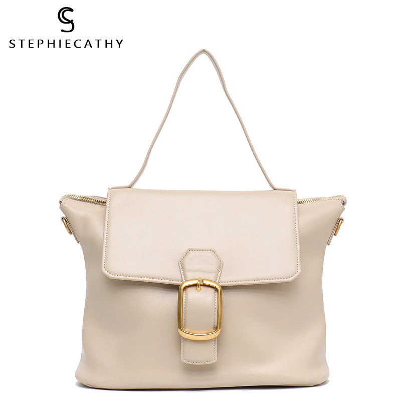 Сумка SC с клапаном и пряжкой модная сумка из коровьей кожи верхними ручками