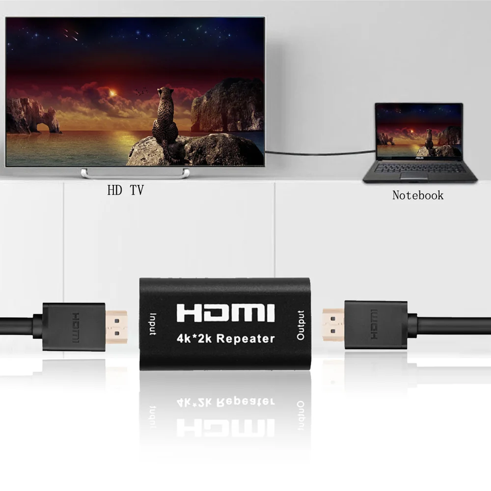 1080P 3D HDMI совместимый ретранслятор 4K * 2K усилитель сигнала адаптер для усиления HDTV