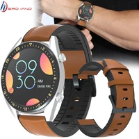 leather silicone bracelet band for xiaomi amazfit gtr 47mm 42mm gts pace stratos 2 watch strap for huawei watch gt honor magic
