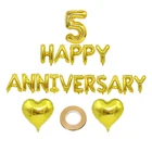 Набор воздушных шаров из алюминиевой фольги, 5, 25, 35, 40, 60