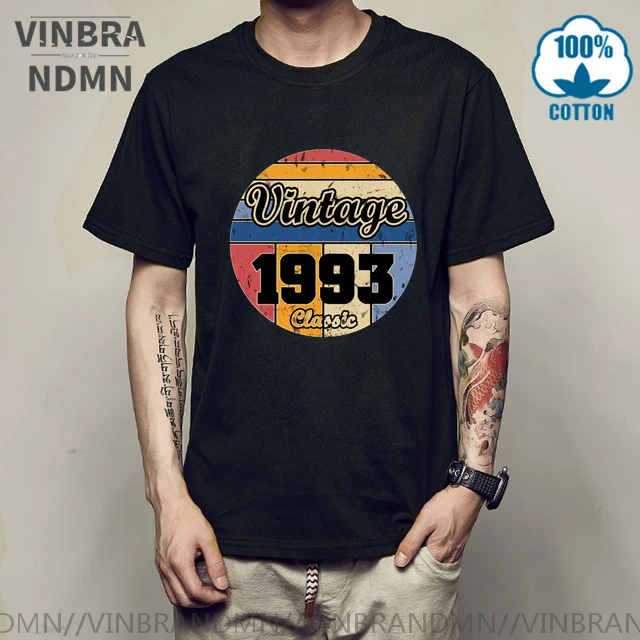 

Футболка мужская для фитнеса, повседневная классическая, из чистого хлопка, в стиле ретро