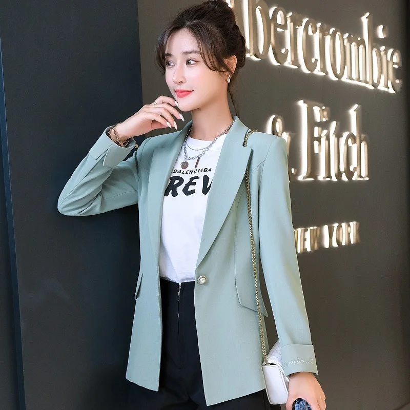 

Women 2021 autumn blazers Slim autumn jacket Long sleeve Blazer & Suits Women A073