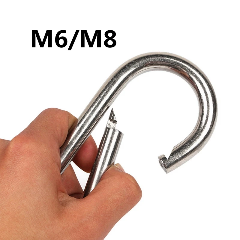 Горячая Распродажа Новый M6 M8 карабин из нержавеющей стали пружинный крючок