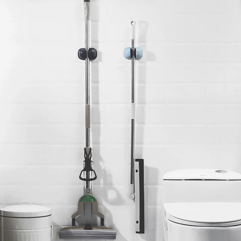 

Adhesive Multi-Purpose Hooks Wall Mounted Mop Organizer Holder RackBrush Broom Hanger Hook Kitchen Bathroom Strong Hooks 2021
