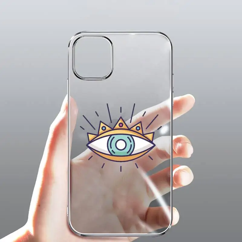 

Evil Eye Third Eye Phone Case Transparent for Clear iPhone case 11 12 mini pro XS MAX 8 7 6 6S Plus X 5S SE 2020 XR