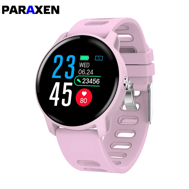

PARAXEN Men Sport Pedometer IOS Android Smart Watch IP67 Waterproof Fitness Tracker Heart Rate Monitor Women Clock Smartwatch