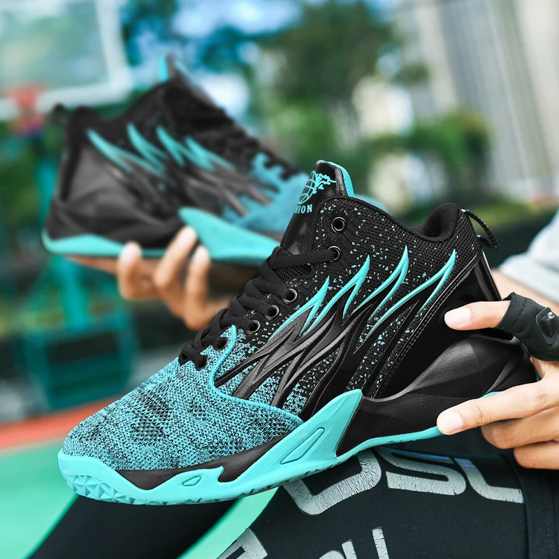 Мужские баскетбольные туфли унисекс черные спортивные кроссовки для мужчин