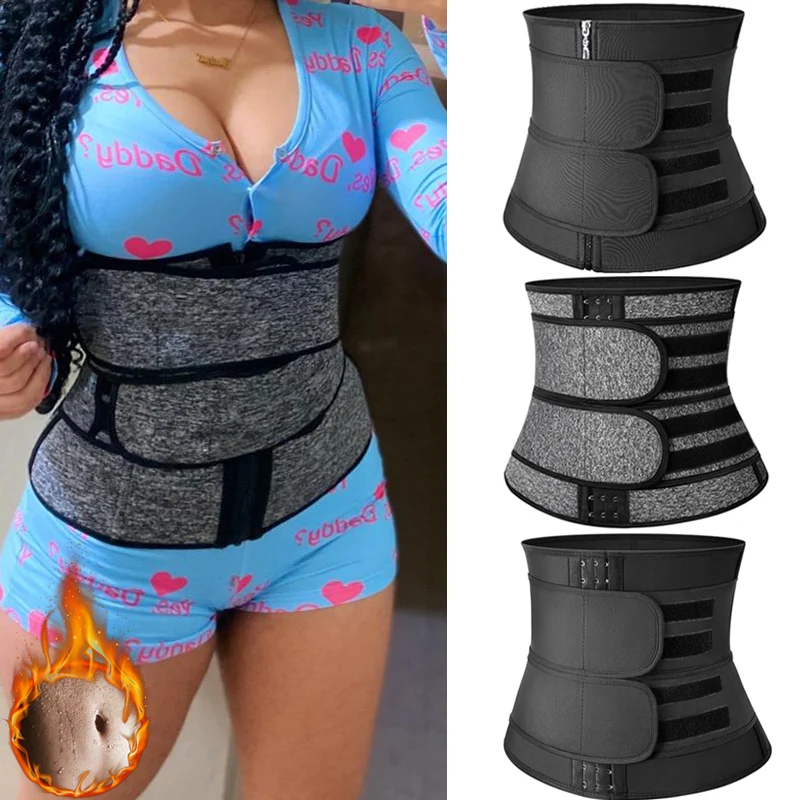 

Steel Boned Waist Trainer Women Belly Shaping Trimmer Belt Neoprene Body Shaper Tummy Sweat Shapewear Slimming Sheath Corset