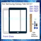 Новинка для Samsung Galaxy Tab S3 9,7 T820 T825 T827 Переднее стекло (без сенсорного дигитайзера) ЖК-дисплей экран внешняя панель Замена