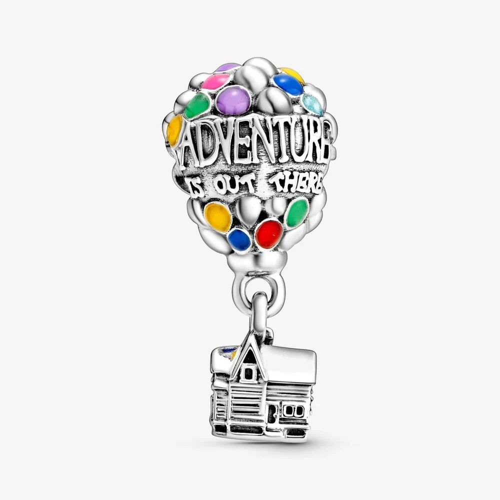 Gincco Disny Up House & Balloons Charm fit оригинальный браслет Pandora из стерлингового серебра 925