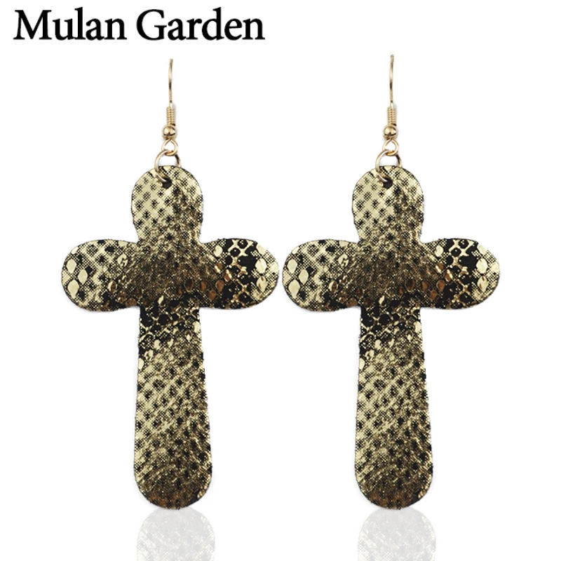 Серьги подвески женские золотистые и зеленые с крестом|Серьги-подвески| |