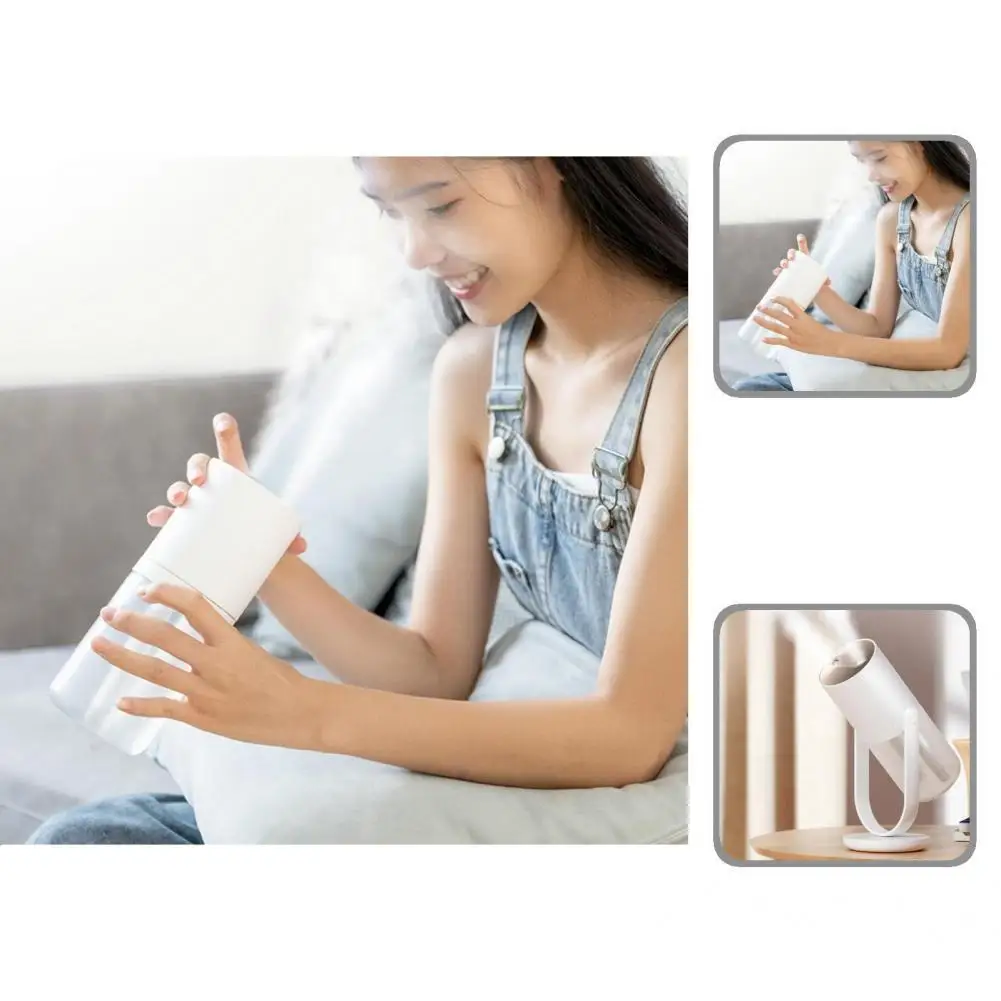 

Mini Humidifier Fine Mist White Power Display Practical Mute Mini Humidifier Desktop Humidifier for Car
