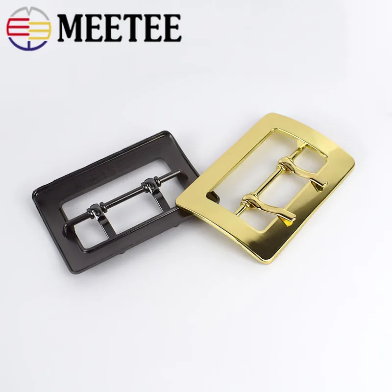 Meetee 2/4/10 шт. 50 мм металлический с двойной пряжкой пальто Декор пряжки ремня DIY