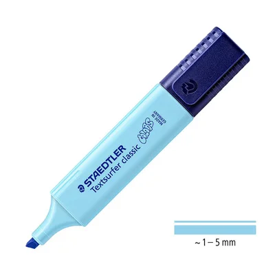 305 light blue 1 шт. STAEDTLER маркер косой маркер ручка дети граффити пуля журнал маркер ручка для заметок канцелярские принадлежности для студентов - Цвет: 305 light blue