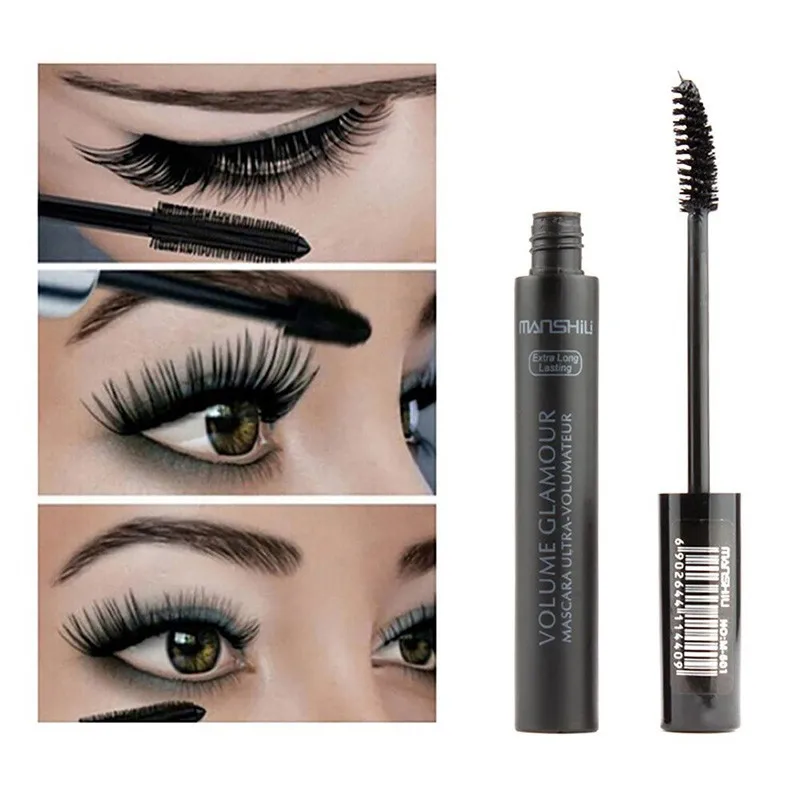 4D Mascara Sexy Curling Lengthening Easy To Wear Lasting Waterproof Extension Thick Quick Dry Silk Fiber Mascara Make Up TSLM1