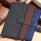 Премиум кожаный чехол с откидной крышкой для Samsung Galaxy S8 S9 S10 S20 J4 J6 плюс A01 A21S A31 A41 A51 A71 A315 Чехол-портмоне с отделением для карт в виде ракушки