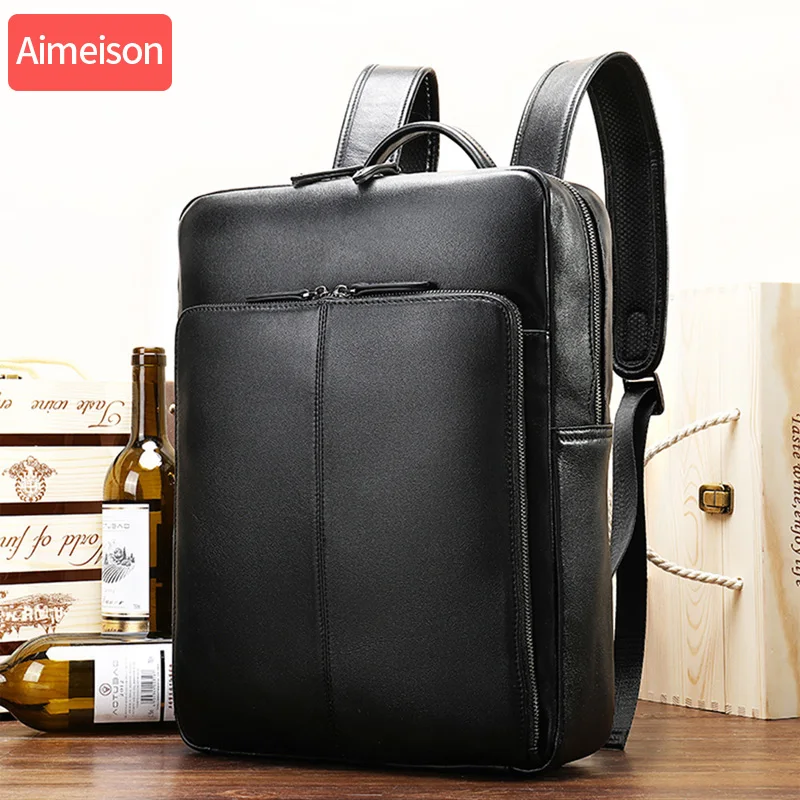 Мужская Дорожная сумка Aimeison водонепроницаемая кожаная вместительная