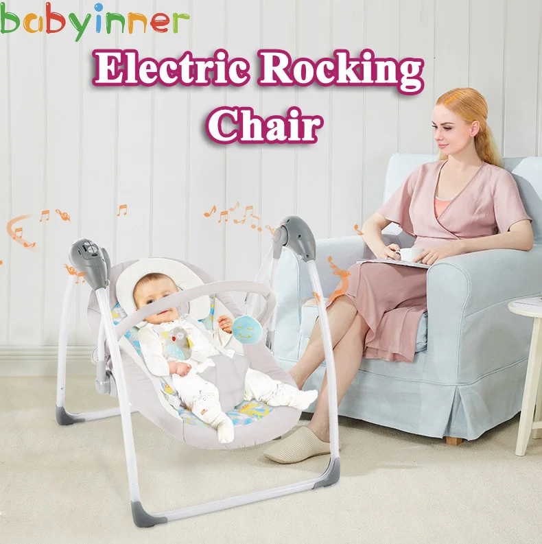 Детская колыбель babyinside детское Электрическое Кресло-Качалка складное