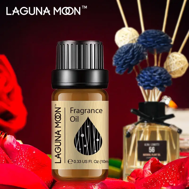 

Ароматическое масло Lagunamoon, диффузор для ароматерапии с лимоном и лаймом, 10 мл, ананас, страсти, роза, кокос