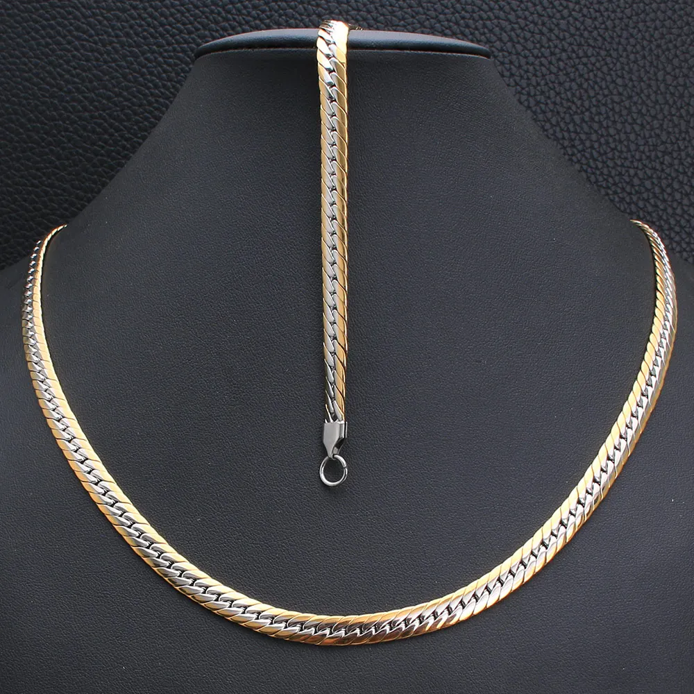 Высокое качество модный ювелирный набор из нержавеющей стали 60 см цепочка