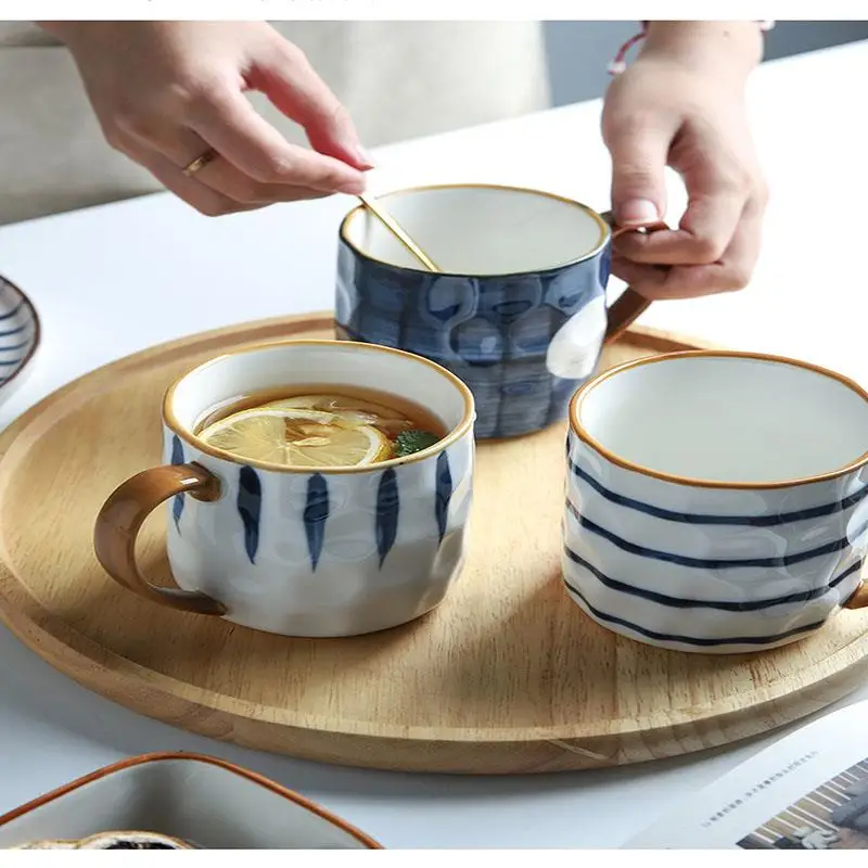 

Sherry-style Ceramic Mug Drink Water Coffee Tea Milk Breakfast Ceramic Cup Household