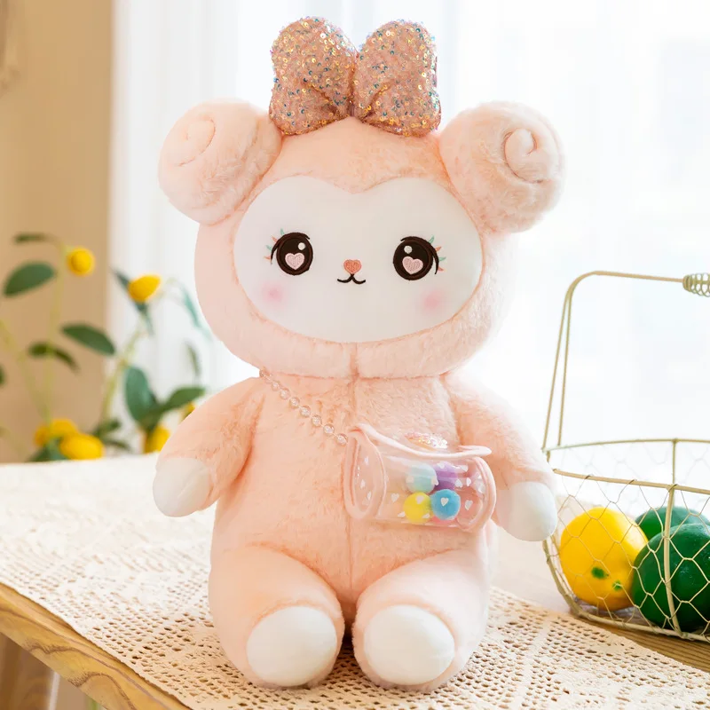 2021 Nuevo dibujo de nube ovejas de peluche de juguete Animal relleno suave mu&ntilde;eco de peluche bonito cordero de peluche de felpa almohada regalo para chico-5