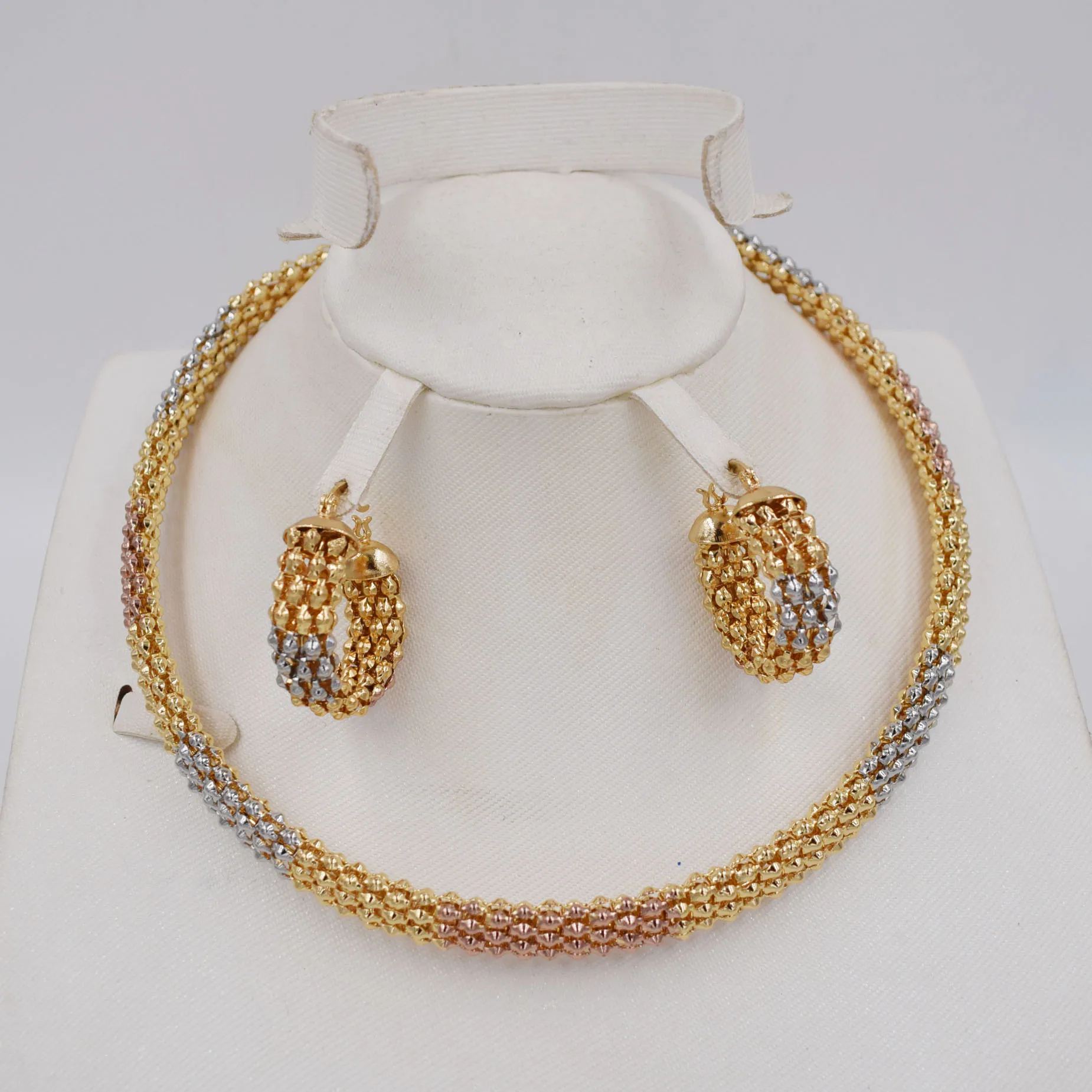 Комплект из колье и серёг 3 цвета|earrings necklace|fashion setset fashion |